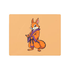 Cute Japanese Samurai Squirrel