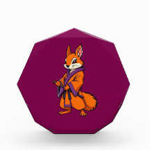 Cute Japanese Samurai Squirrel