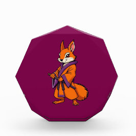 Cute Japanese Samurai Squirrel