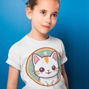 Cute Japansk Cat Kawaii Kitten T Shirt