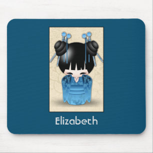 Cute Japansk Kokeshi Doll-Personlig Musmatta