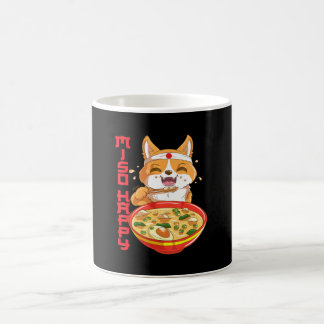 Cute Japansk Shiba Inu Hund Miso Soppa Kaffemugg