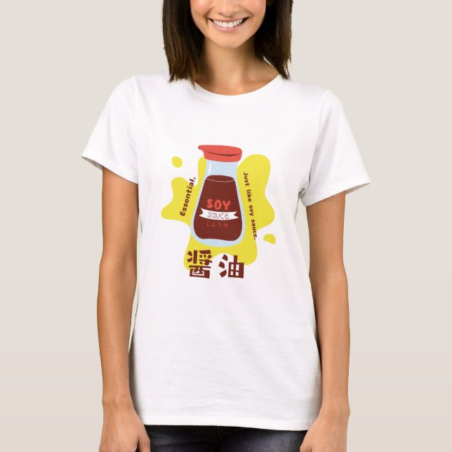Cute Japansk soy Sauce T Shirt (Framsida)