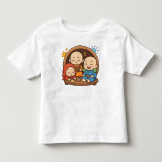 Cute Japansk Stil Munk-grafik Tee