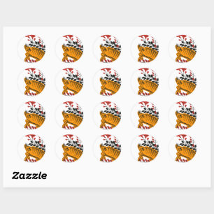 Cute Japanska klistermärken - hanafuda