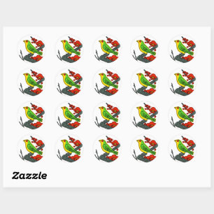 Cute Japanska klistermärken - hanafuda