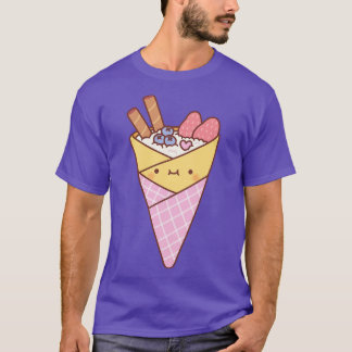 Cute Japanska Stil Crepes Dessert T Shirt