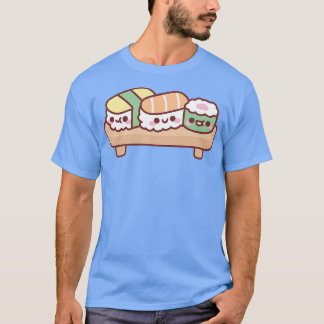 Cute Japanska Sushi Trio Egg Salmon and Maki T Shirt