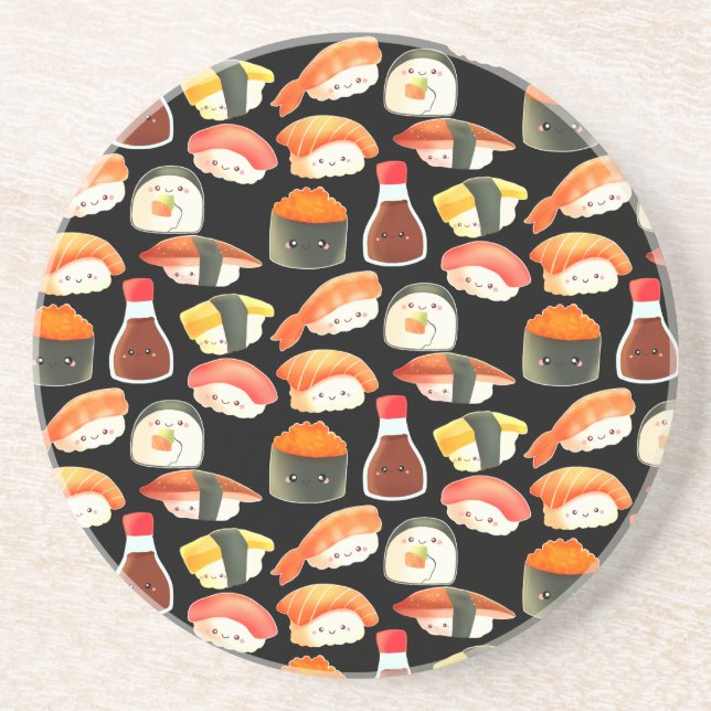 Cute Japanska Sushi Underlägg (Framsidan)