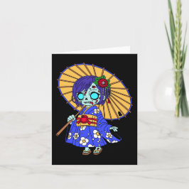 Cute Japanska Zombie Anteckningskort