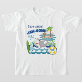 Cute Jawsome Surfer Island Shark T Shirt