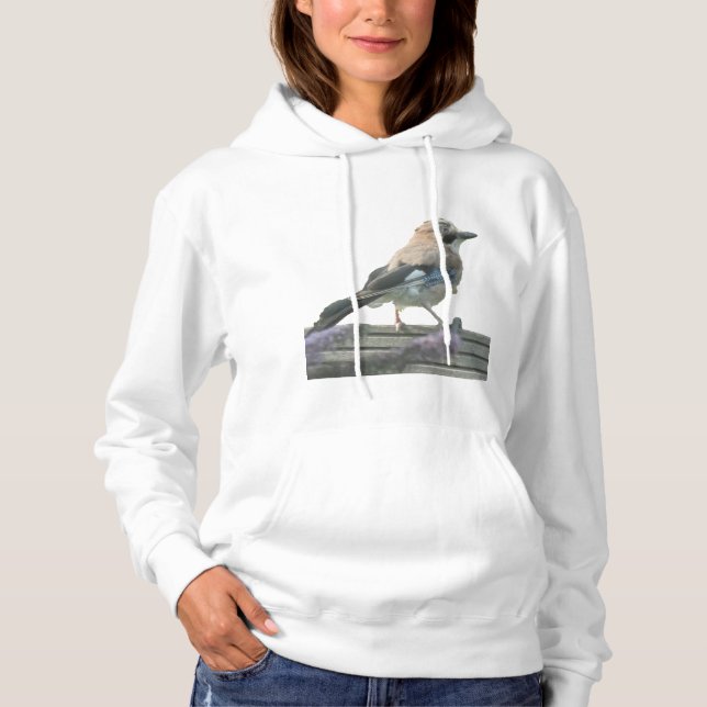 Cute Jay Close Up Hoodie T Shirt (Framsida)