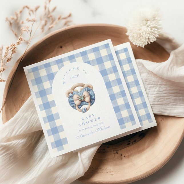 Cute Jean Baby Denim Baby Shower Pappersservett (Skapare uppladdad)