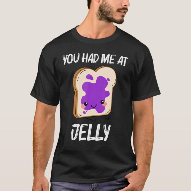 Cute Jelly For Men Women Matching Fruit Spread San T Shirt (Framsida)