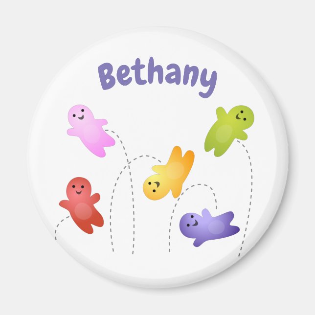 Cute jelly spädbarn goets candy tecknad magnet (Framsidan)