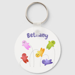 Cute jelly spädbarn goets candy tecknad nyckelring