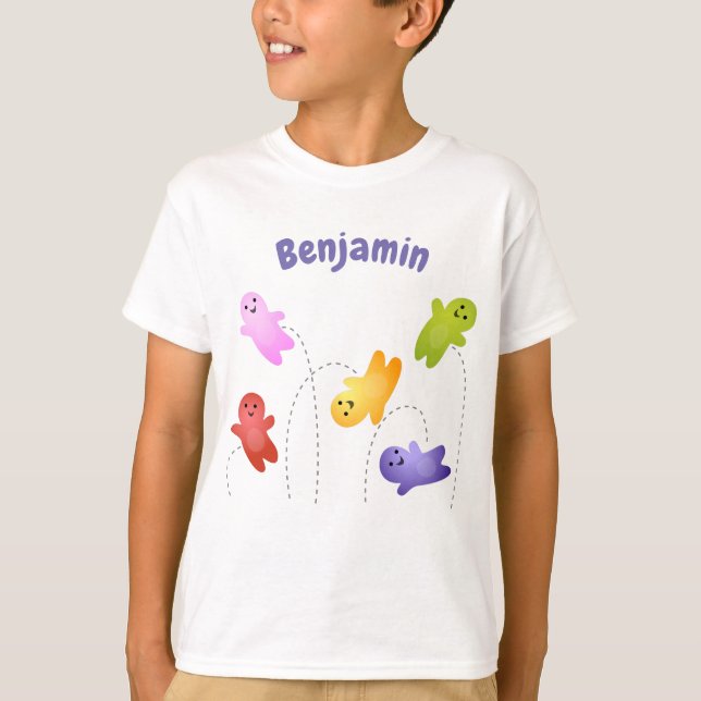 Cute jelly spädbarn goets candy tecknad t shirt (Framsida)