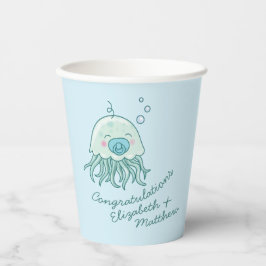 Cute Jellyfish Baby Shower Kawaii Blue Boy