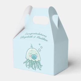 Cute Jellyfish Baby Shower Kawaii Blue Boy Presentaskar