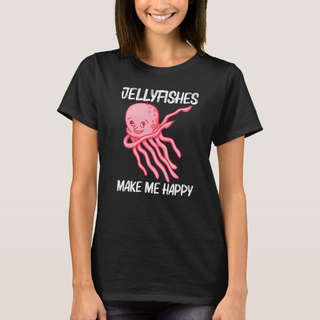 Cute Jellyfish For Men Women Jellyfish Sea Animal T Shirt (Framsida)