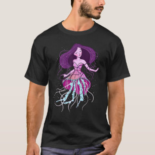 Cute Jellyfish Ocean Kärlek Aquarium Jellyfish Gir T Shirt