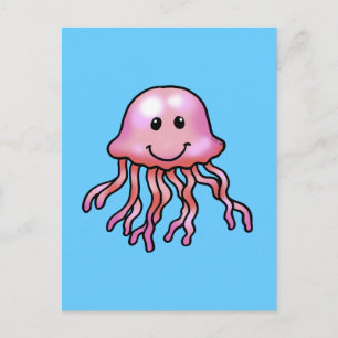 Cute jellyfish vykort