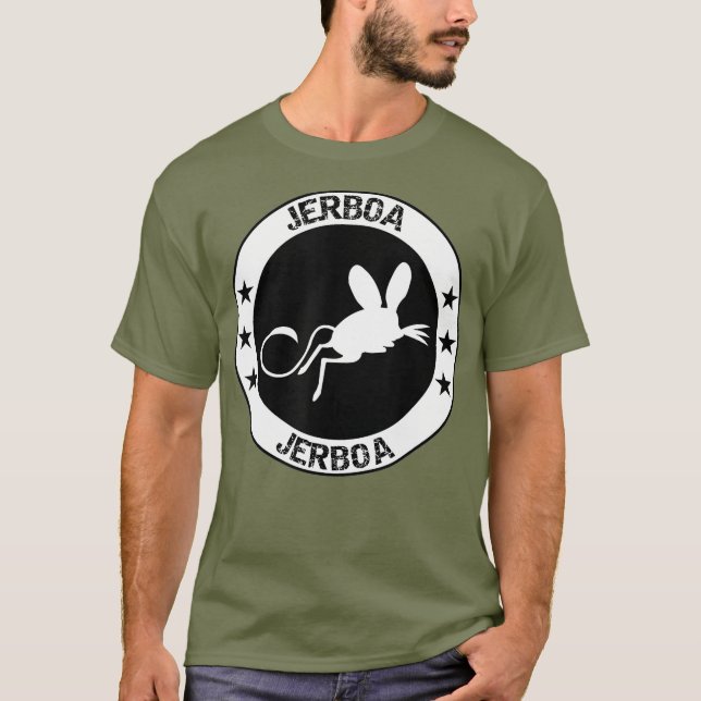 Cute Jerboa - Mouse Hamster Sand Råtta Mini T Shirt (Framsida)