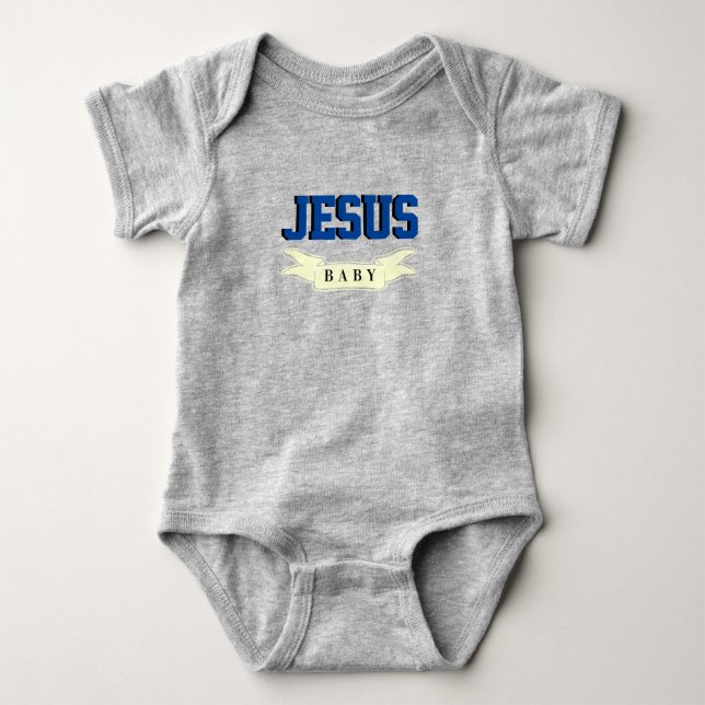 Cute Jesus Baby Bodykostym T Shirt (Framsida)