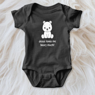 Cute Jesus Kärlek Me Beary Mycket kristen T Shirt