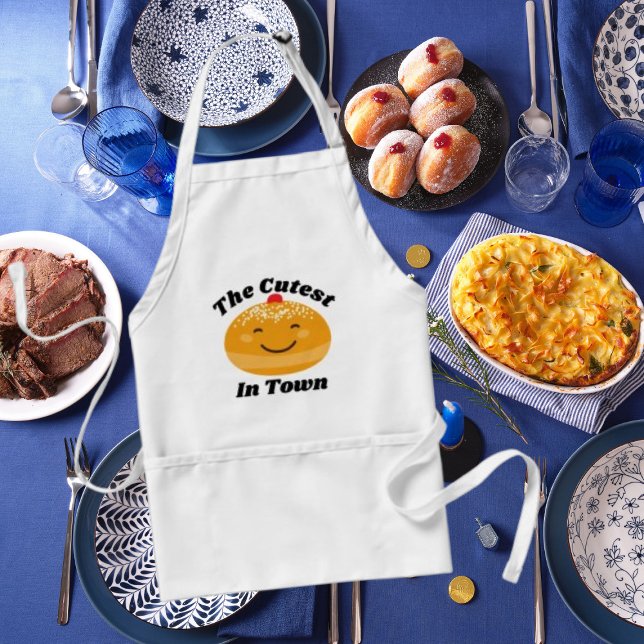 Cute Jewish Gift for Hanukkah Förkläde (Skapare uppladdad)