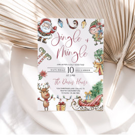 Cute Jingle- och Mingle-inbjudan till julfest Inbjudningar