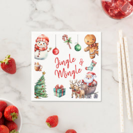 Cute Jingle och Mingle-jul Pappersservett