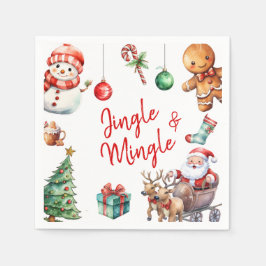 Cute Jingle och Mingle-jul Pappersservett