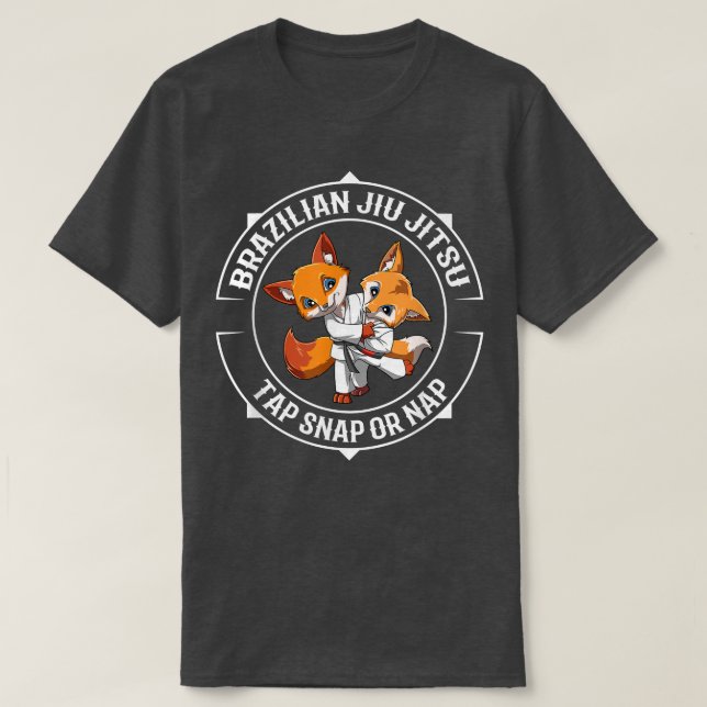 Cute Jiu Jitsu Foes Boys Girls Brazilian Jiu Jits T Shirt (Design framsida)