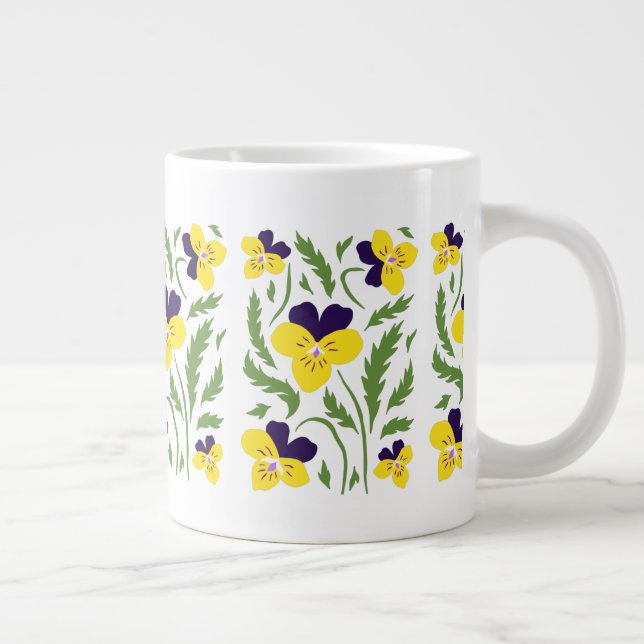 Cute Johnny Jump Ups Jumbo Mugg (Höger)