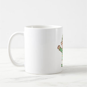 Cute Jolly Elf Doodle Kaffemugg