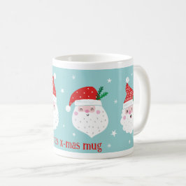 Cute Jolly Santa head vid mynten Kaffemugg