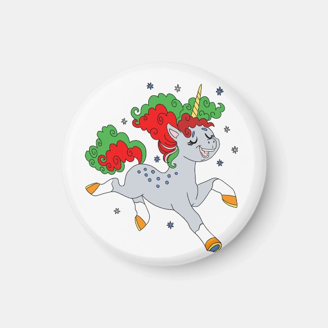 Cute jolly unicorn magnet (Framsidan)