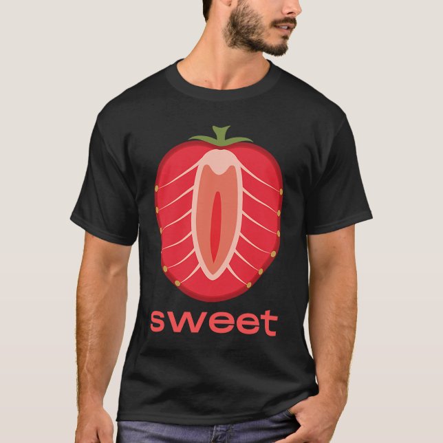 Cute Jordberry Sweet Fruit T Shirt (Framsida)