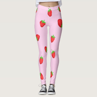 Cute Jordgubbar Leggings