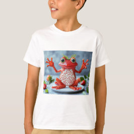 Cute Jordgubbe Frog T Shirt