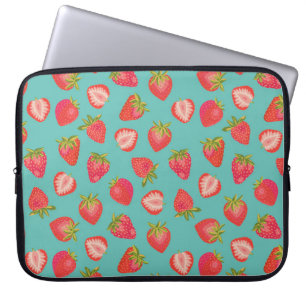 Cute jordgubbe mönster laptop fodral