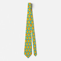 Cute Joyous Tecknad Duckling (halvtegel) Tie