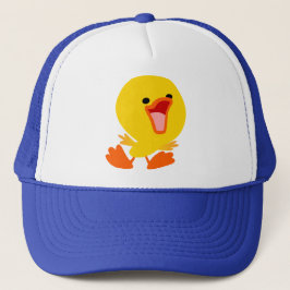 Cute Joyous Tecknad Duckling Hat Keps