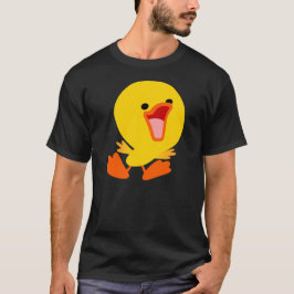 Cute Joyous Tecknad Duckling T-Shirt