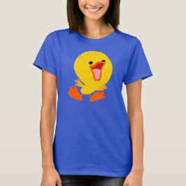 Cute Joyous Tecknad Duckling Women T-Shirt