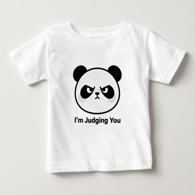 Cute Judging Panda – I’m Judging You T Shirt (Framsida)