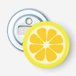 Cute Juicy Citrus Lemon Tropical Fruit Slice Flasköppnare