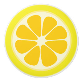 Cute Juicy Citrus Lemon Tropical Fruit Slice Knopp