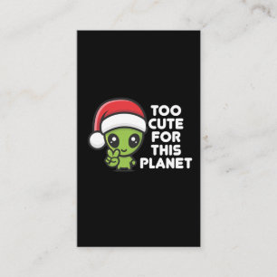 Cute jul Alien Extraterrestrial Humor Visitkort